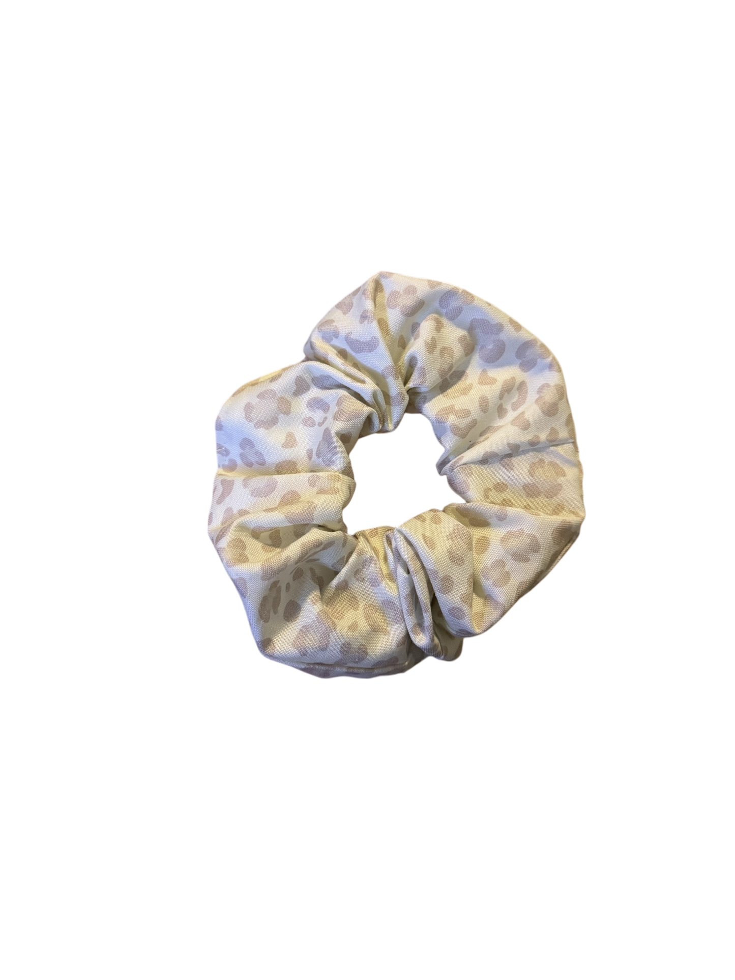 Vanilla Leopard Scrunchie