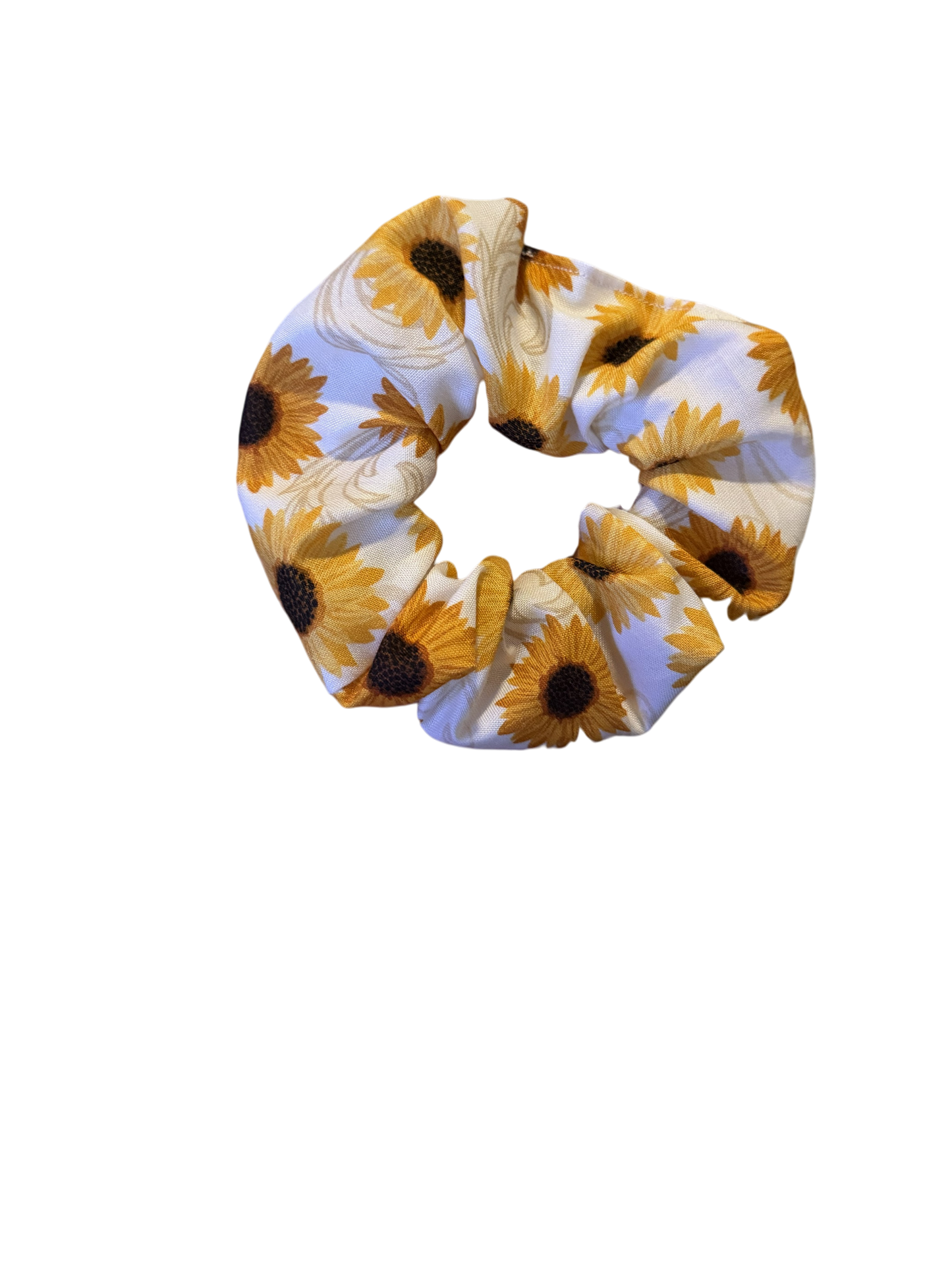 Golden Sunflower Scrunchie