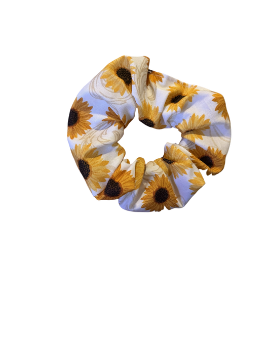 Golden Sunflower Scrunchie