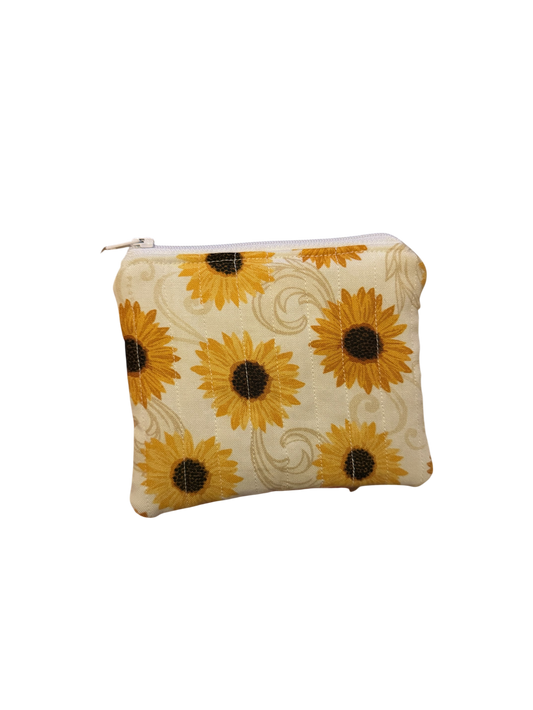 Golden Sunflower x Vanilla Leopard Coin Purse