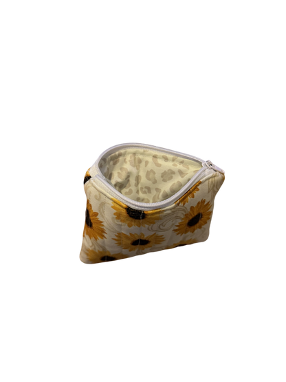 Golden Sunflower x Vanilla Leopard Coin Purse