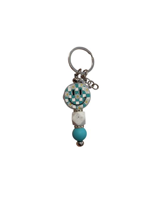 Aqua Happiness Keyring