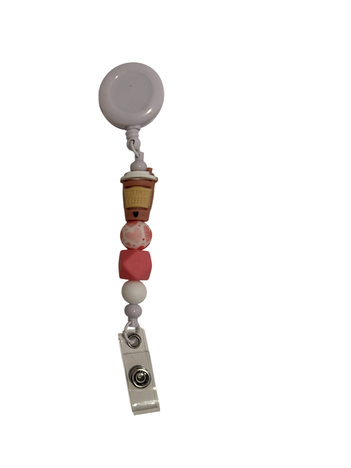 First Coffee Badge Reel